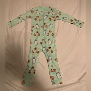 Charming Mint Cookie and Milk Kids Footie